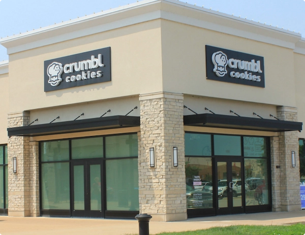 Crumbl Cookie commercial construction project