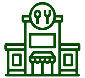 Restaurant construction icon